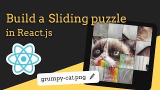 React.js tutorial - Sliding puzzle game with custom image
