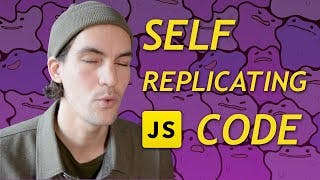 Self replicating Code that prints itself - Quines in Javascript